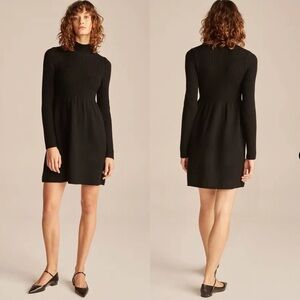 Rebecca Taylor Merino Wool Knit Sweater Dress Fit And Flare